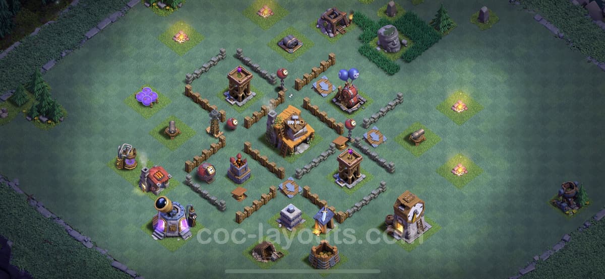 BH4 Top Rated Defense Base – Competitive Builder Hall Layout Season 2026