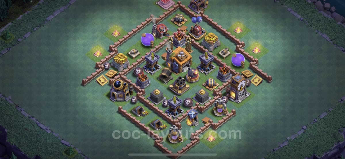 Solid Defense BH7 Builder Hall Base | Best Design CoC 2026