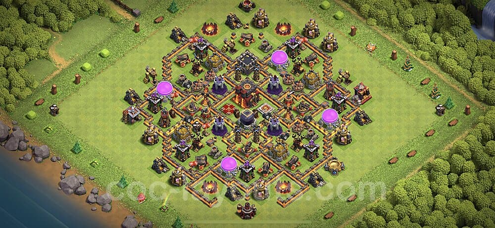 Best TH10 War Base – Anti 2-Star Plan Season 2026