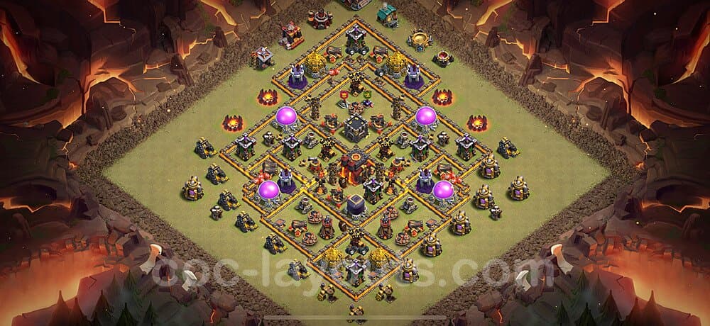 TH10 Base with Copy Link β Hybrid Defense Hybrid Layout Updated 2026