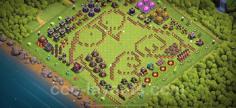 TH10 War Base with Copy Link β Solid Defense Strategy 2026