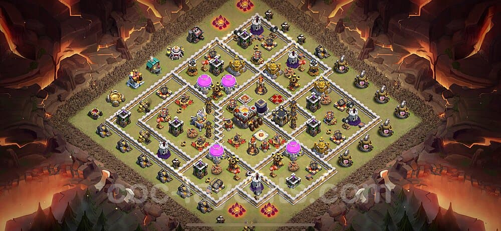 Clash of Clans TH11 Hybrid Base – Anti 2-Star Design 2026