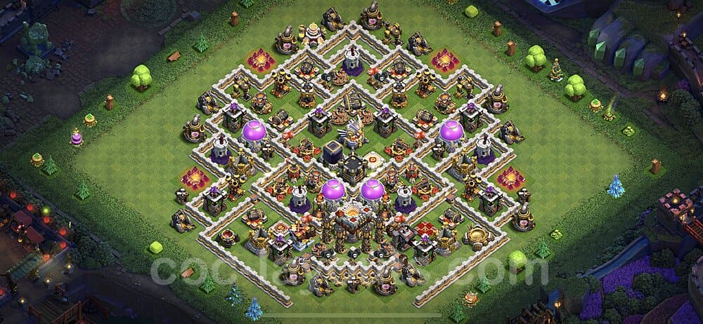 Ranked TH11 Hybrid Base β Anti Everything with Link CoC 2026