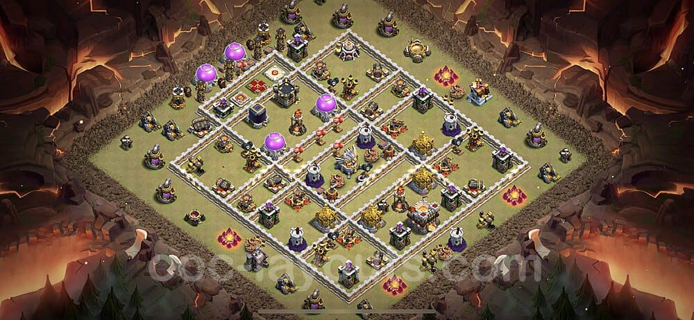 Ranked TH11 War Base – Solid Defense with Link 2025