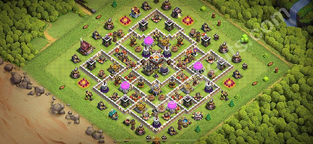 TH11 Defensive Hybrid Layout – Anti 2-Star with Link 2026