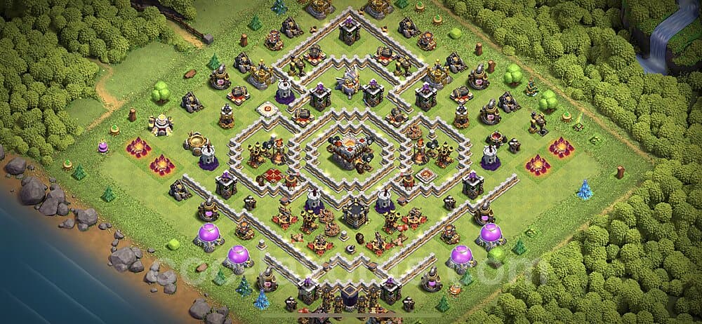 TH11 Defensive War Layout – Anti Air with Link 2026