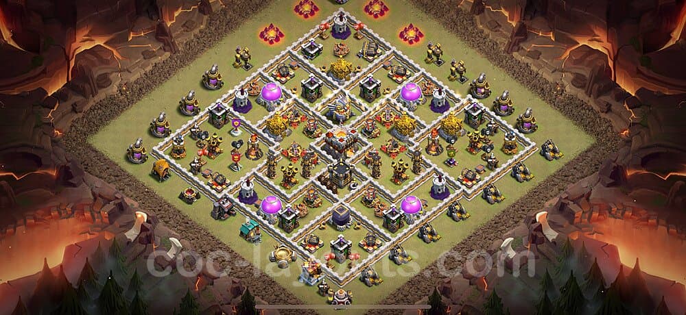 TH11 Hybrid Setup – Anti 2-Star Defensive Layout CoC 2026