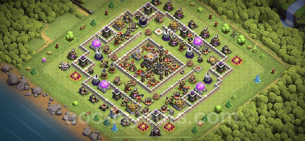 TH11 Hybrid Setup – Hybrid Defense Defensive Layout CoC 2026