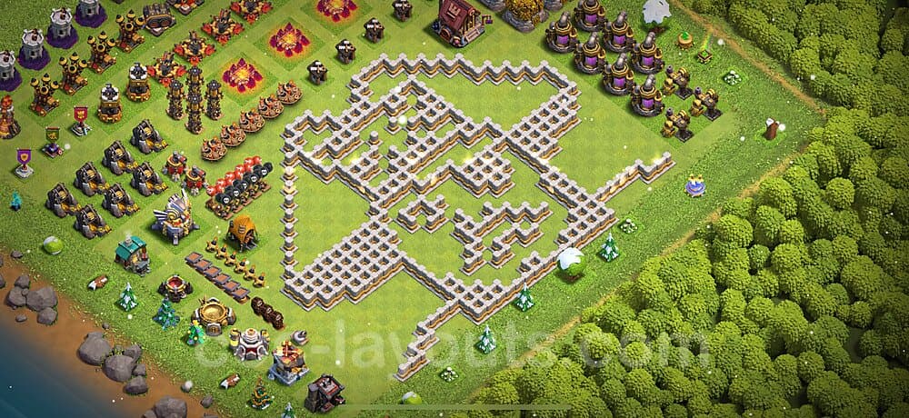 TH11 War Setup – Solid Defense Defensive Layout Updated 2026
