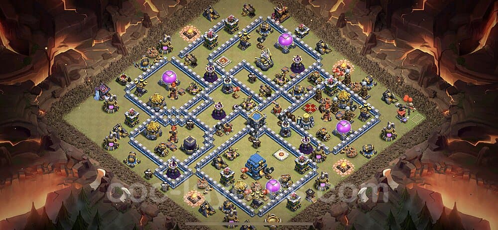 Strongest TH12 Hybrid Base – Hybrid Defense Guide 2025