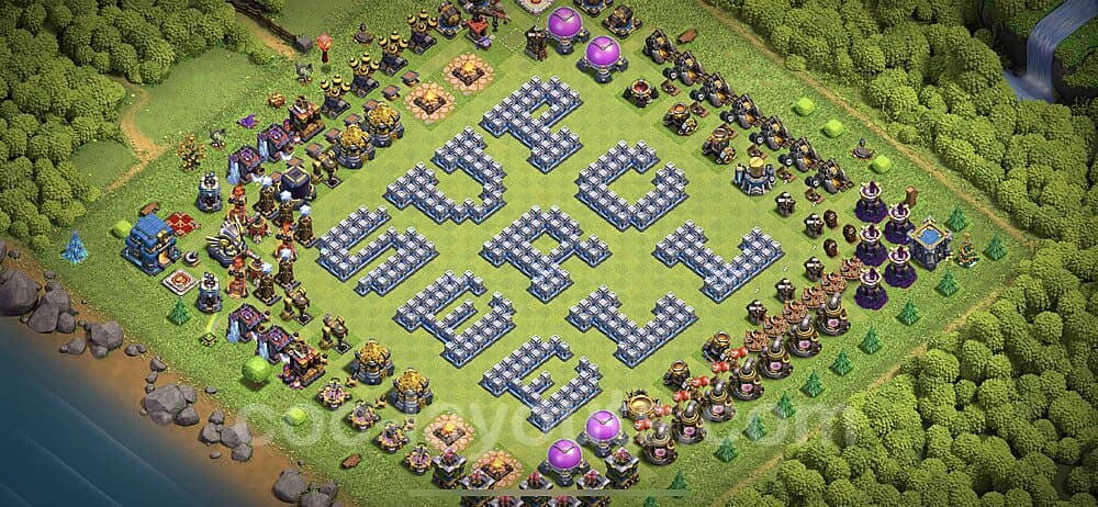 War Base Layout TH12 β Solid Defense Defensive Strategy 2025