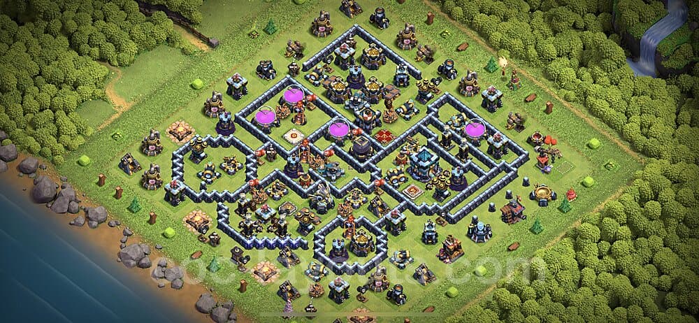 Anti 3-Star TH13 Base Layout | Best War Design Season 2026