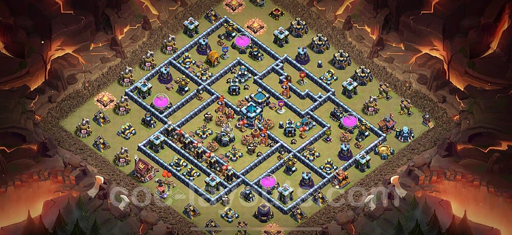 Anti Everything Layout for TH13 – Proven War Base CoC 2026