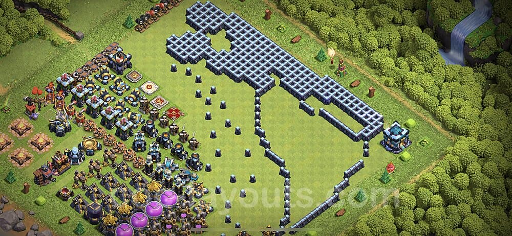 Dominate with This TH13 War Base – Solid Defense Season 2026