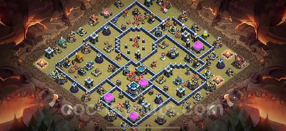 TH13 War Base Blueprint – Anti 3-Star Edition Updated 2026