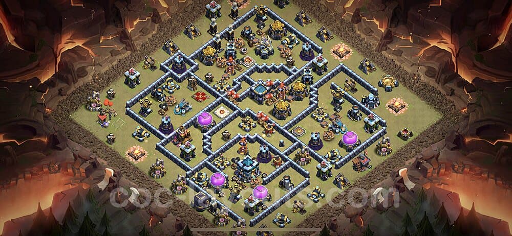 TH13 War Base Plan – Anti Everything with Base Link Season 2026