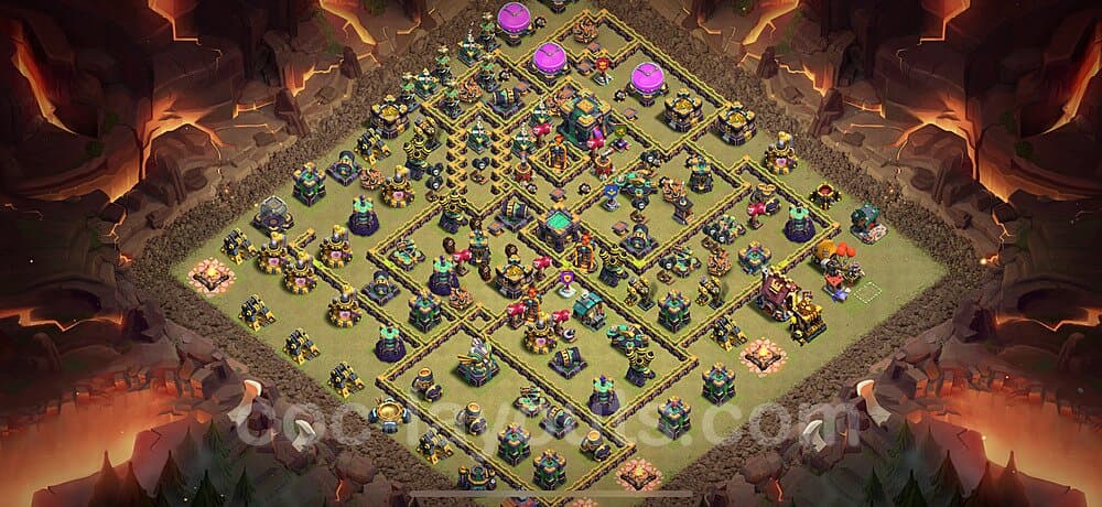 TH14 Anti 3-Star Base – Award-Winning War Layout 2025