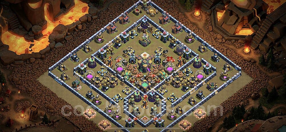 TH14 Hybrid Base Blueprint – Hybrid Defense Edition CoC 2026