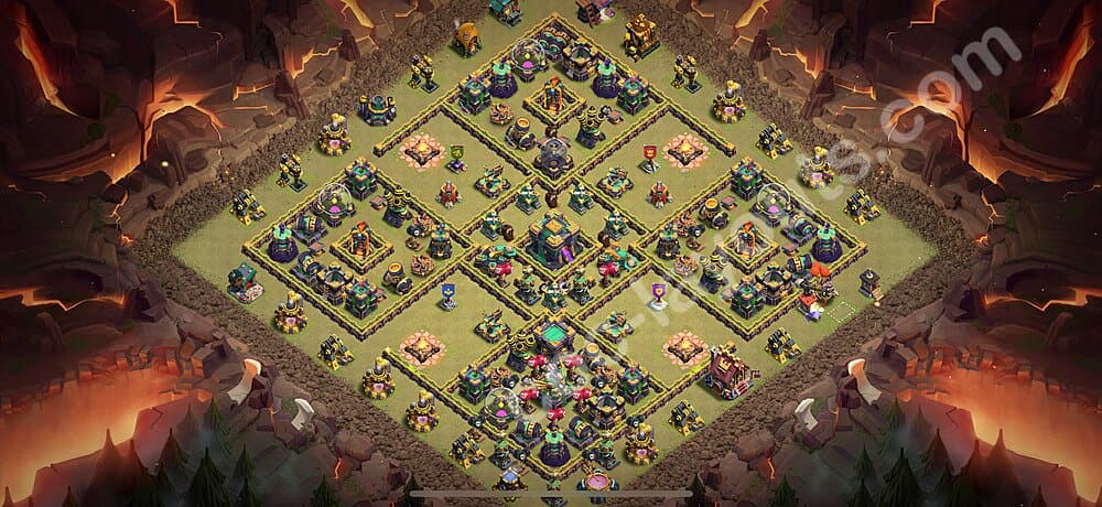 TH14 Hybrid Base Plan – Anti 2-Star with Base Link Updated 2026