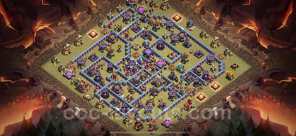 TH15 Anti 3-Star Base – Competitive War Layout Updated 2026