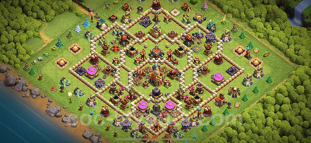 Hybrid Base Layout TH16 – Resource Protection Defensive Strategy Updated 2026