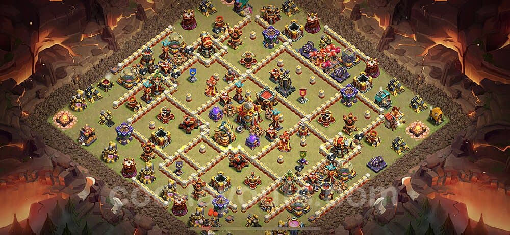 Optimized TH16 Base – Anti Everything War Plan 2025