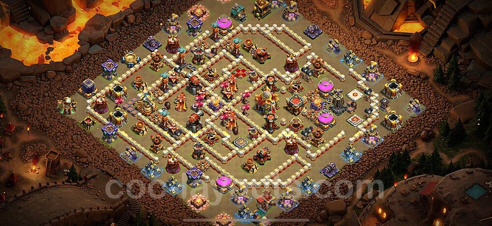 Pro TH16 War Design – Solid Defense Base Link CoC 2026