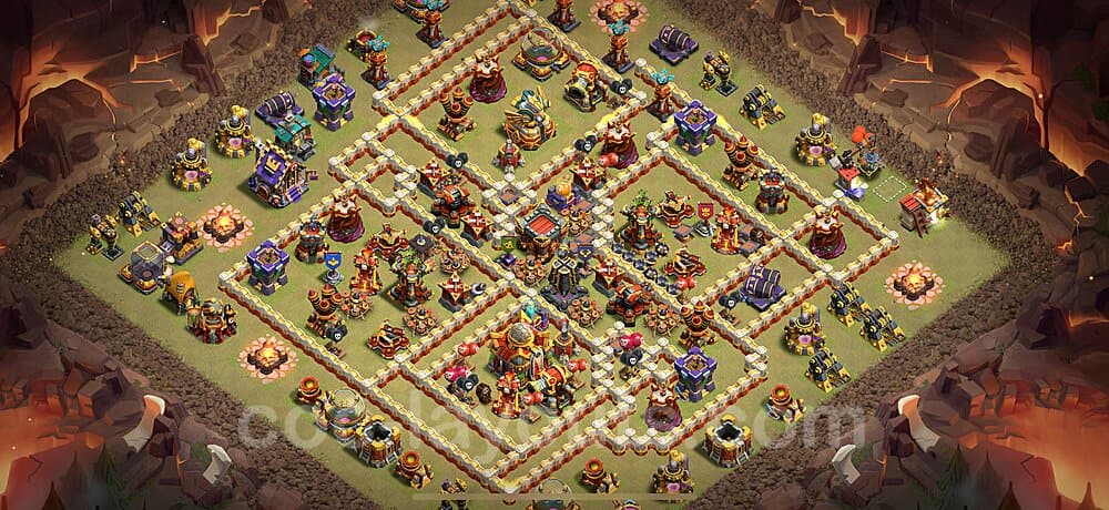 TH16 War Base Plan – Anti 3-Star with Base Link 2026