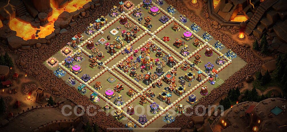 TH16 War Village Layout – Anti 2-Star Ranked Design Season 2026