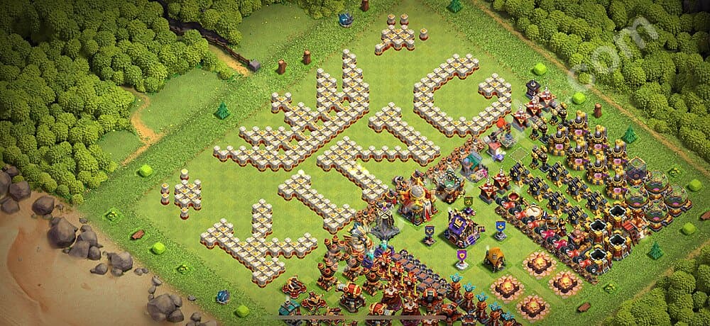 War Base Layout TH16 β Solid Defense Defensive Strategy 2025