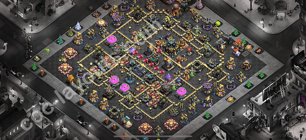 TH17 Anti 3-Star Base – Competitive War Layout Updated 2026