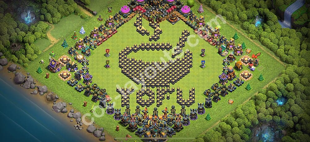 TH17 Defensive War Layout – Solid Defense with Link Updated 2026