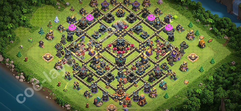 TH17 Farming Base Blueprint – Anti 3-Star Edition 2025