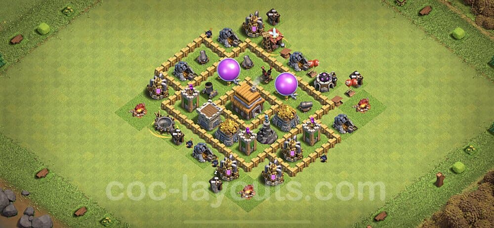 New TH5 Hybrid Base β Resource Protection Design & Copy Link CoC 2026