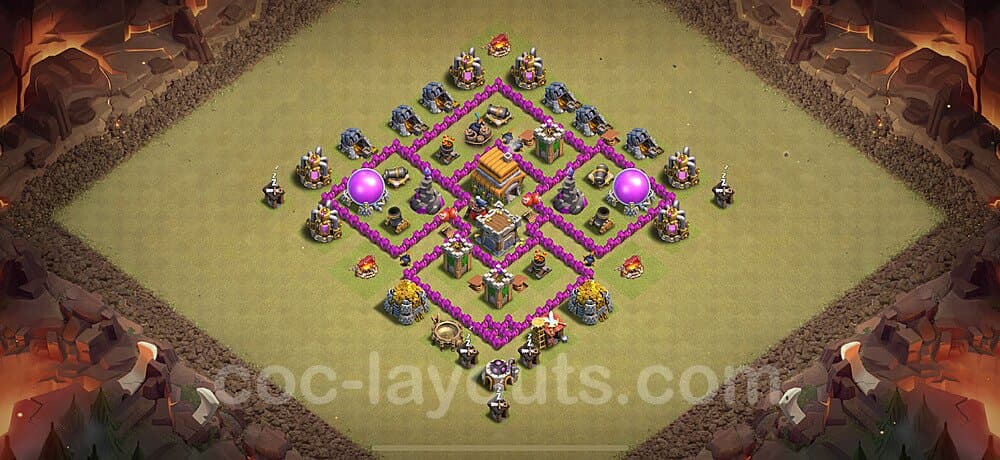 Anti Everything War Base for TH6 – Instant Copy Link CoC 2026