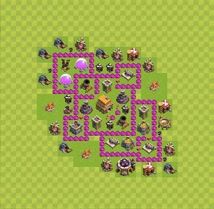 TH6 Trophy Layout β Trophy Pushing Strategy & Base Link 2025