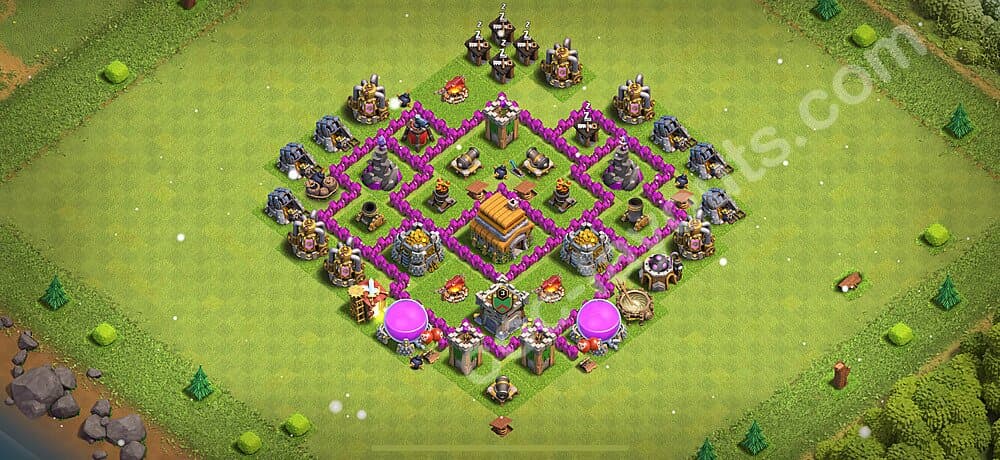 TH6 War Layout β Anti 3-Star Strategy & Base Link Updated 2026