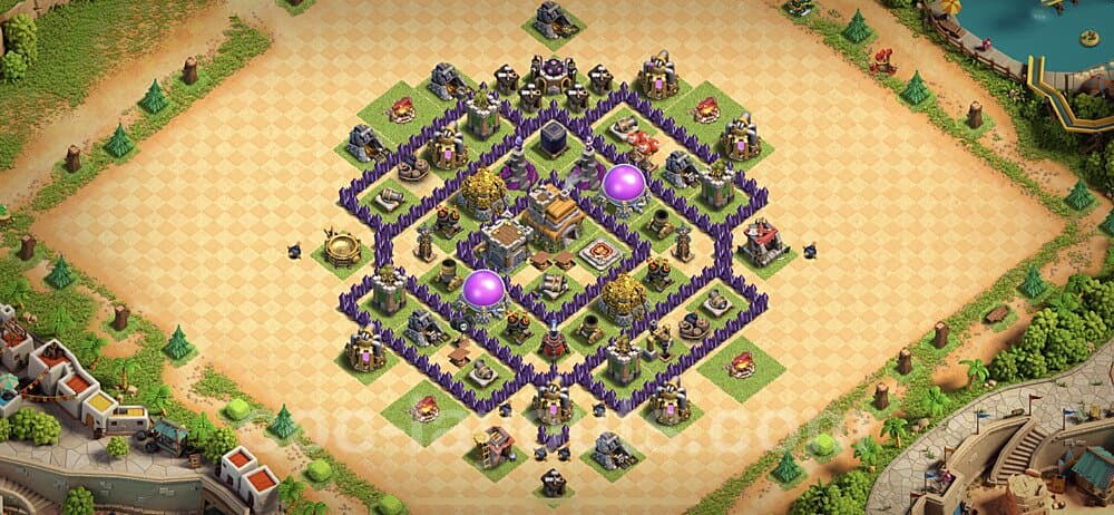 Anti 3-Star War Base for TH7 – Instant Copy Link Updated 2026