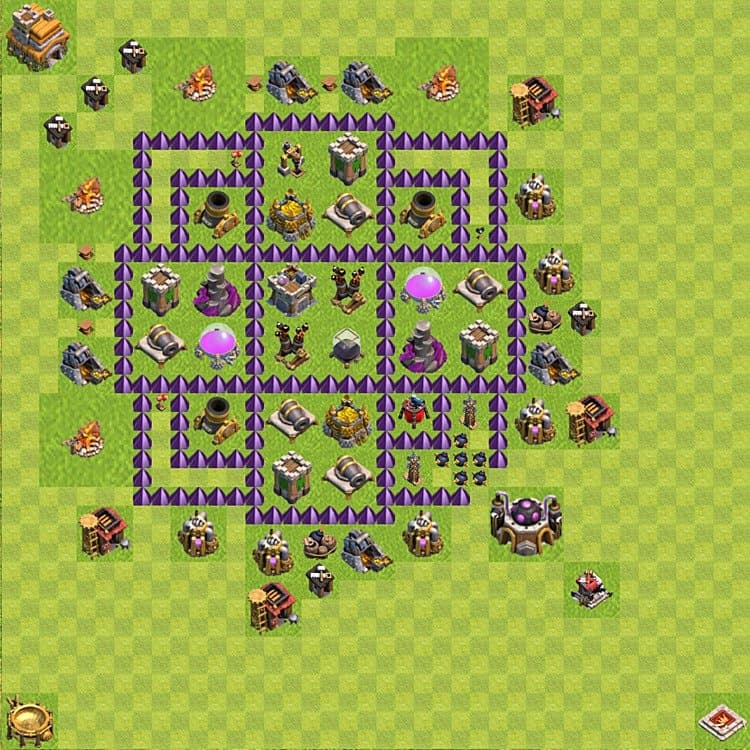 Top Rated TH7 Base – Resource Protection Farming Design CoC 2026