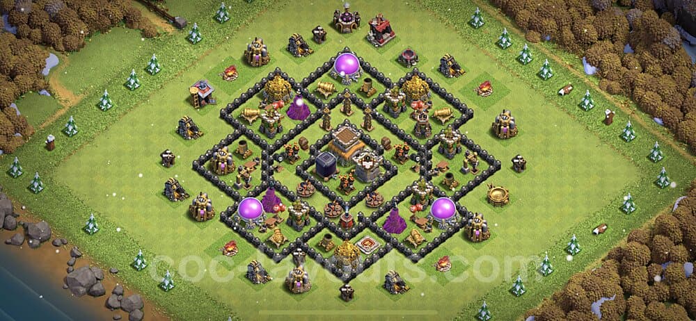 Strongest TH8 Hybrid Base – Resource Protection Guide 2025