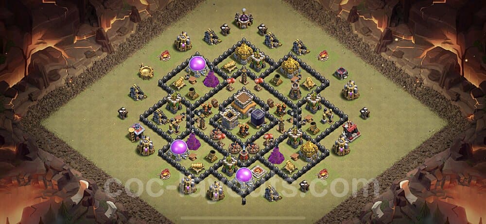TH8 Defensive War Layout β Anti Air with Link 2025
