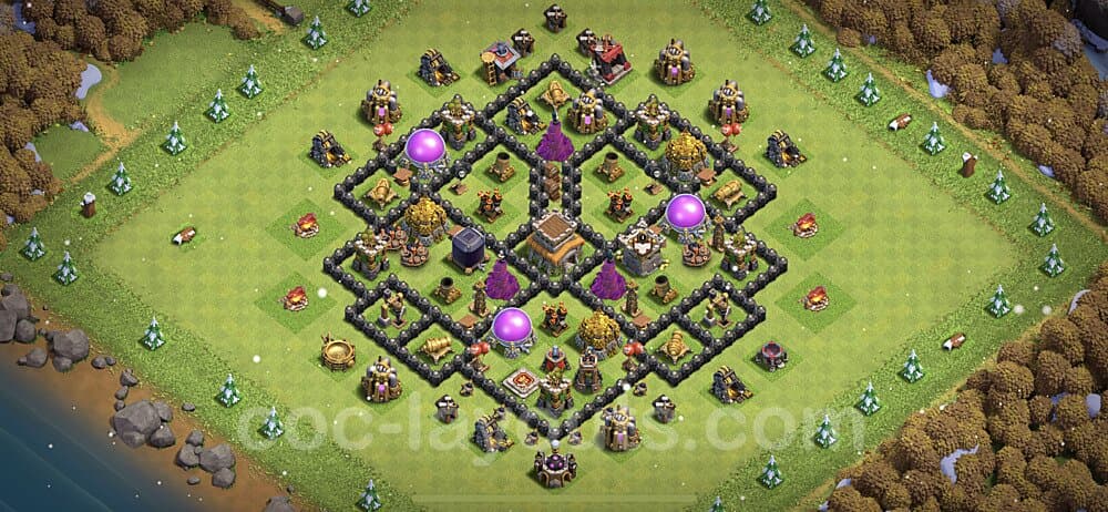 TH8 Farming Base Plan – Anti Everything with Base Link 2025