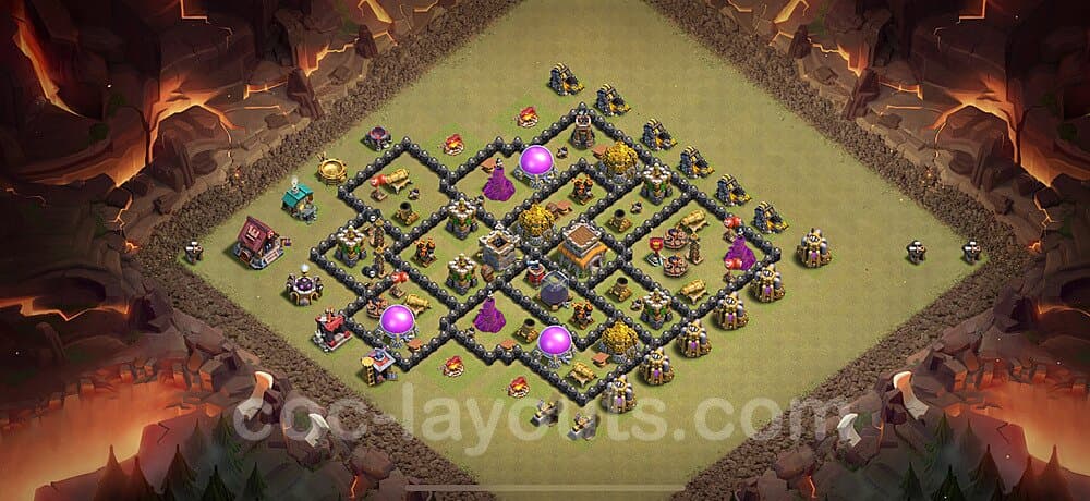 TH8 Hybrid Defense Base – Competitive Hybrid Layout 2025