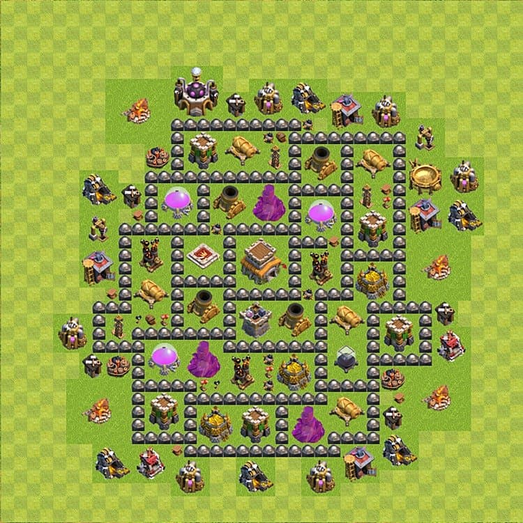 TH8 Trophy Pushing Base Design – Top Trophy Layout CoC 2026