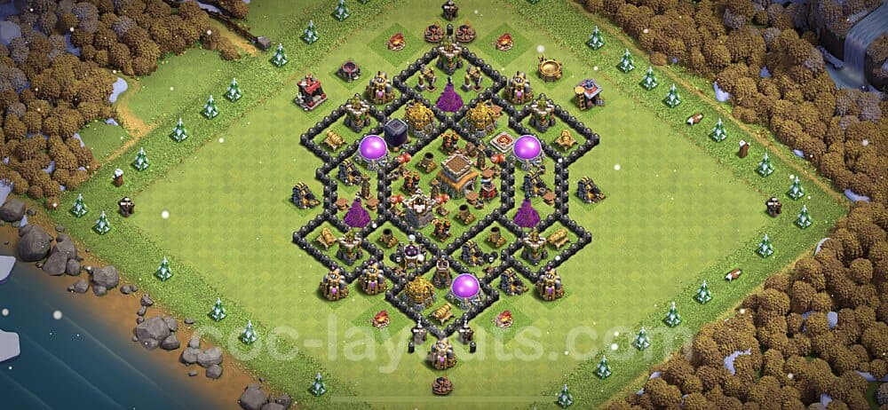 Top Rated TH8 Base – Hybrid Defense Hybrid Design Season 2026