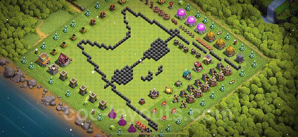 Top Rated TH8 Base – Solid Defense War Design Updated 2026