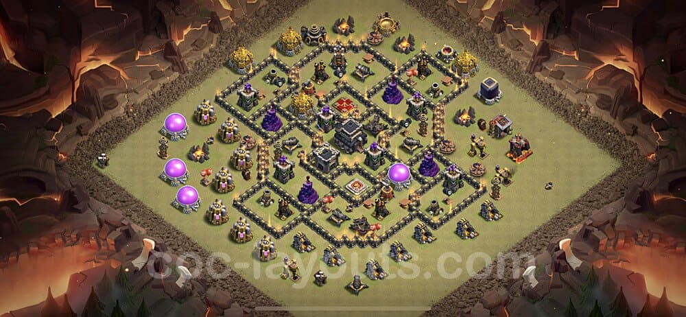 Pro TH9 War Design – Anti 3-Star Base Link Updated 2026