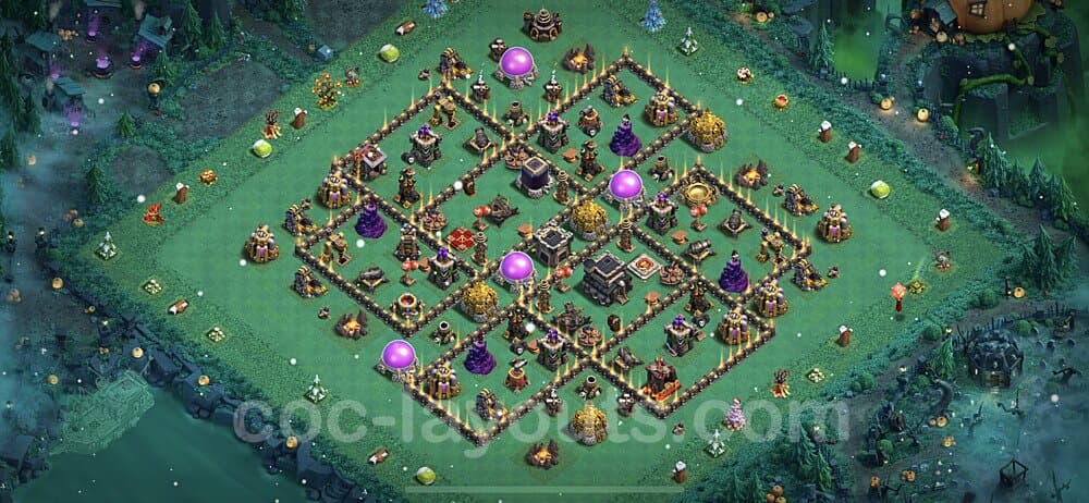 TH9 Anti Everything Base – Award-Winning War Layout CoC 2026