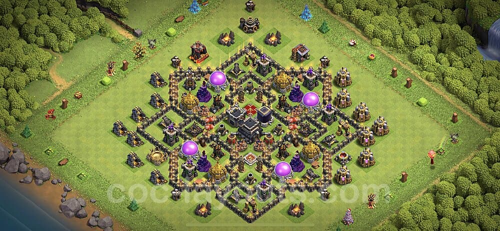 TH9 Defensive Hybrid Layout – Hybrid Defense with Link 2025