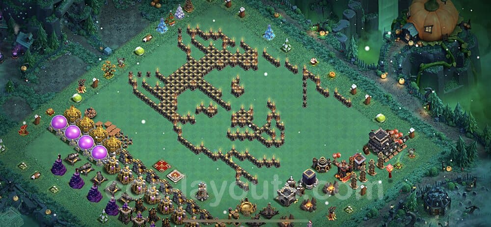 TH9 War Setup β Solid Defense Defensive Layout Season 2026